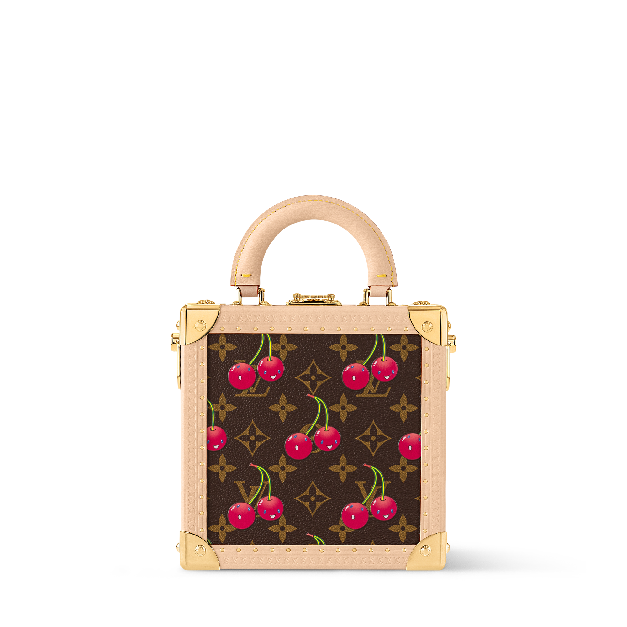 LV x TM Mini Square Trunk Cherry Other Monogram Canvas - Trunks